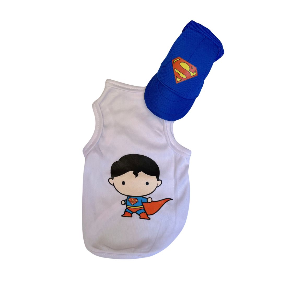 Disfraz Superman halloween para perros y gatos