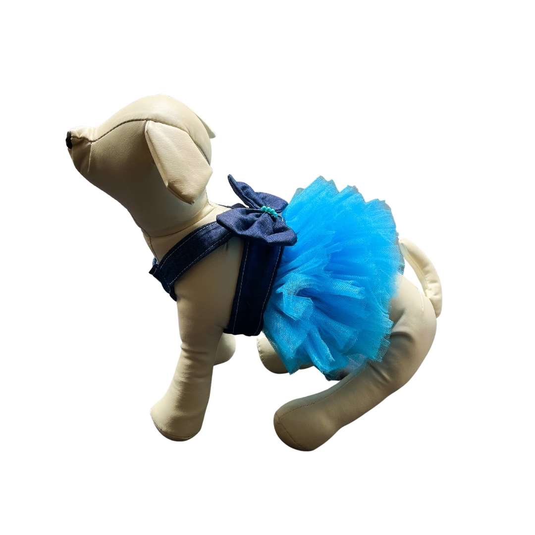 Vestido para perros y gatos - Azul - Madrugon