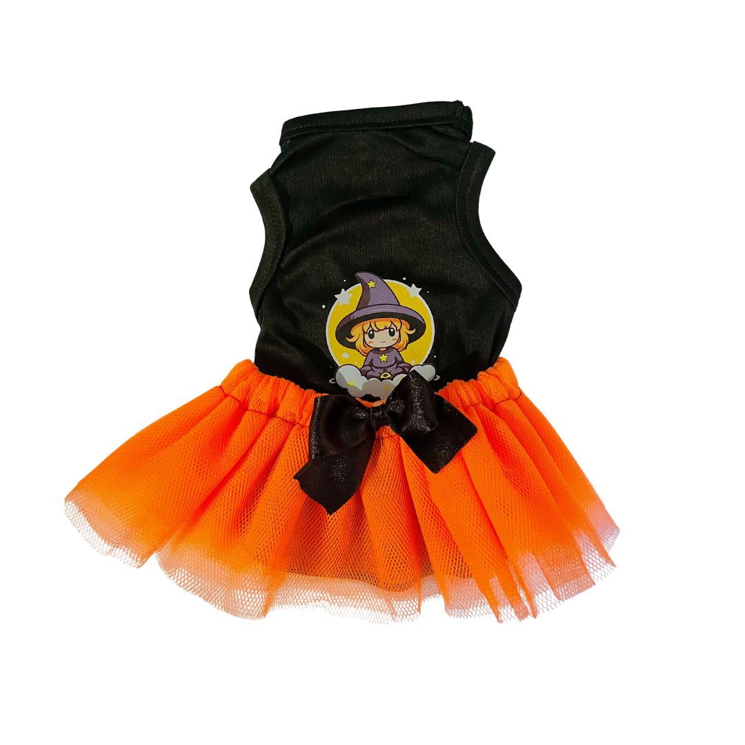 Disfraz brujita halloween para perros y gatos