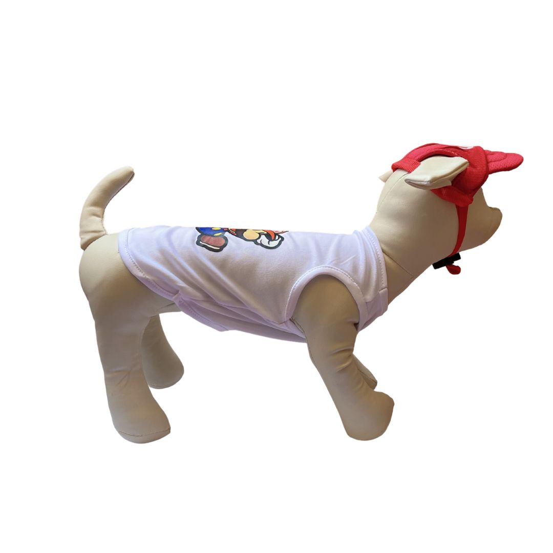 Disfraz Mario Bros halloween para perros y gatos