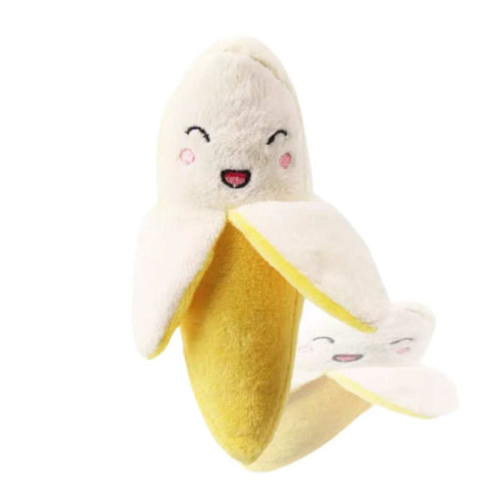 Juguete suave en espuma para para perros y gatos - Banano