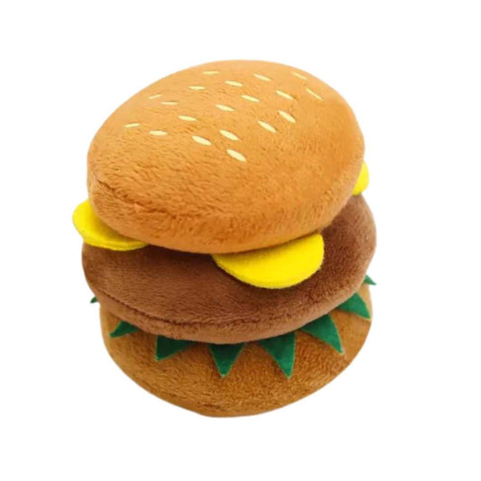Juguete suave en espuma para para perros y gatos - Hamburguesa