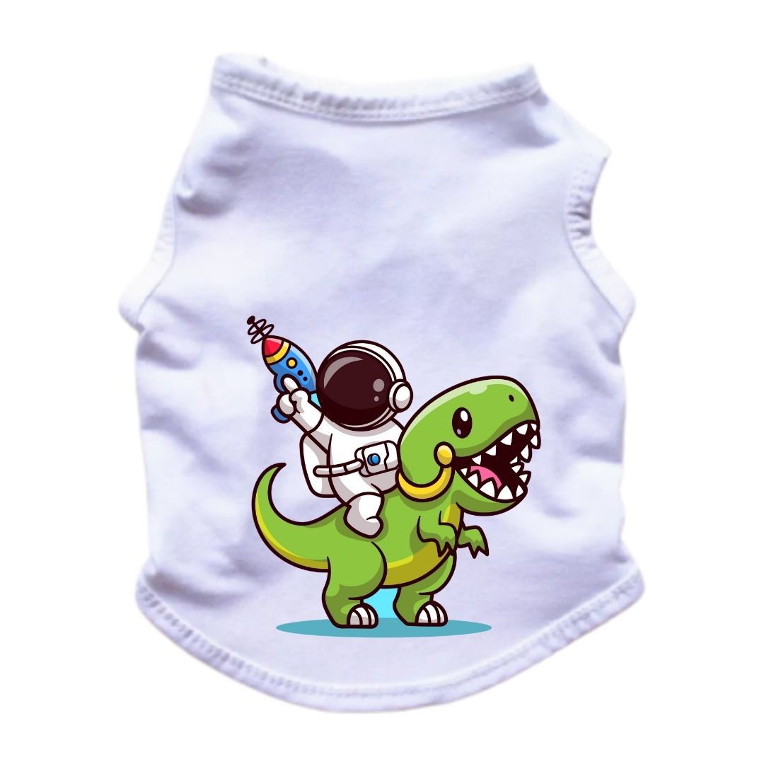 Esqueleto para perros y gatos - Astronauta dinosaurio - Colección Verano