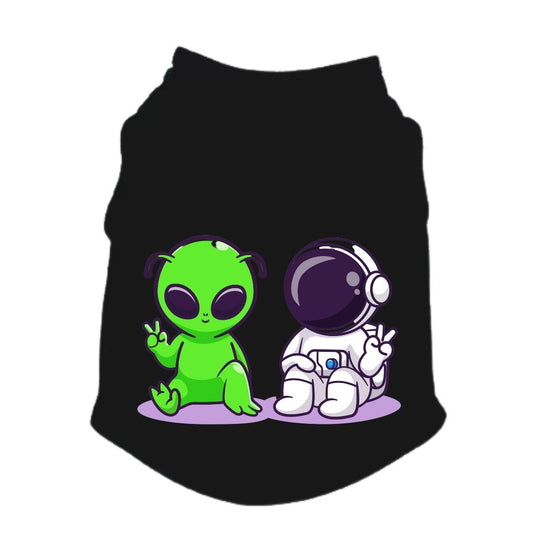 Esqueleto para perros y gatos - Astronauta y alien - Colección Verano