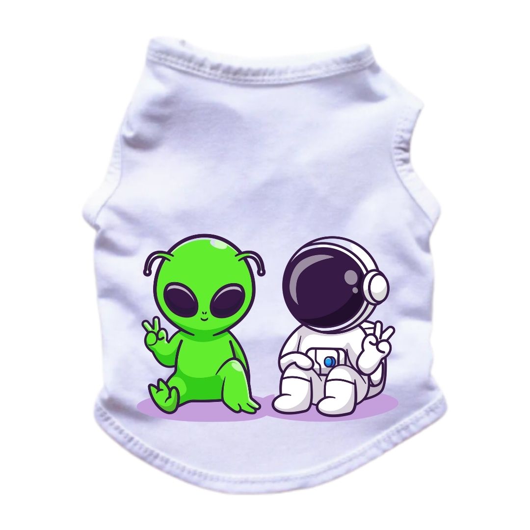 Esqueleto para perros y gatos - Astronauta y alien - Colección Verano