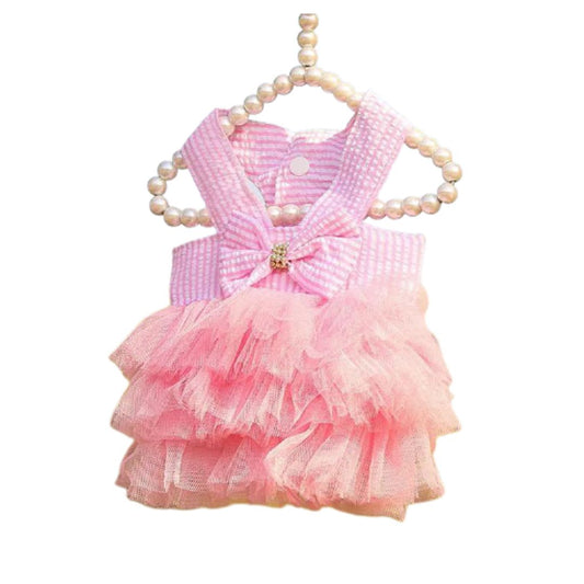 Vestido para perros y gatos - Rosado - Madrugon