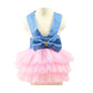 Vestido para perros y gatos - Rosado y azul - Madrugon