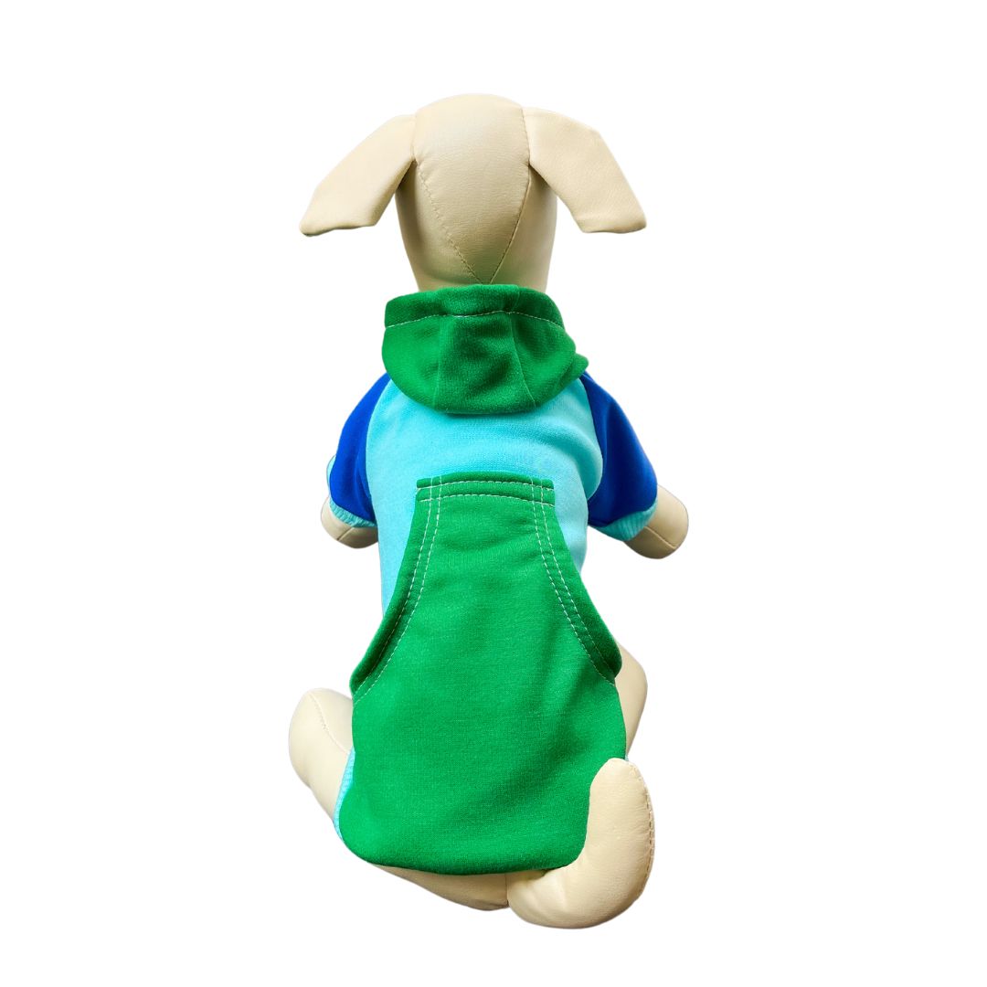 Sudadera para perros y gatos - Verde y Azul - Black Friday