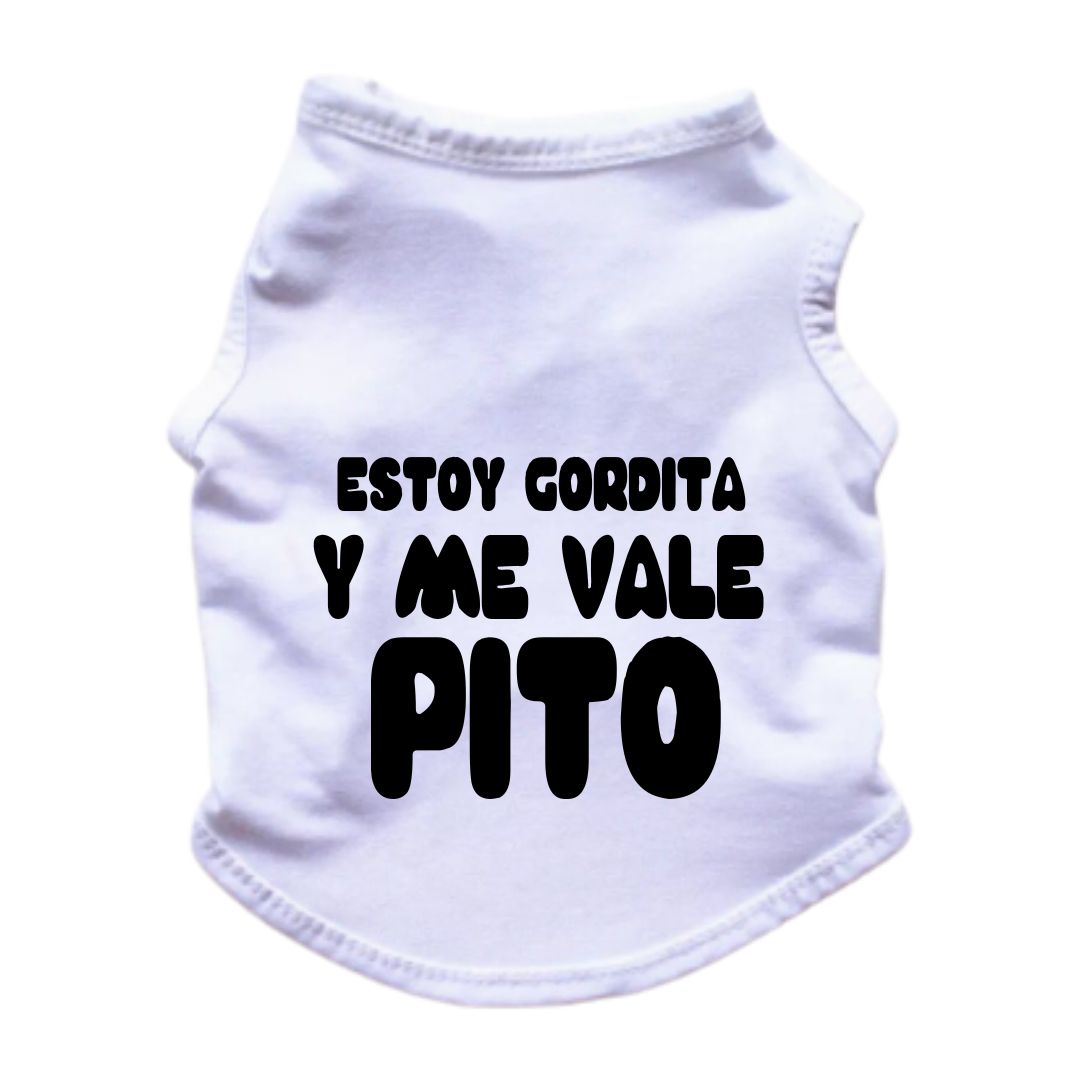 Esqueleto para perros y gatos - Gordita - Coleccion frases